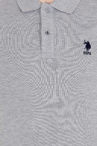 BASIC POLO SHIRT-GREY MELANGE