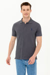BASIC POLO SHIRT-ANTRACITE