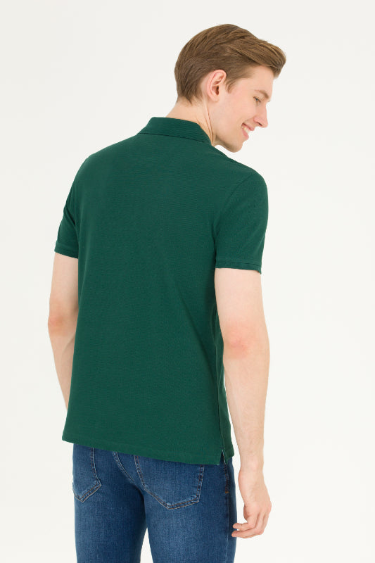 BASIC POLO SHIRT-DARK GREEN