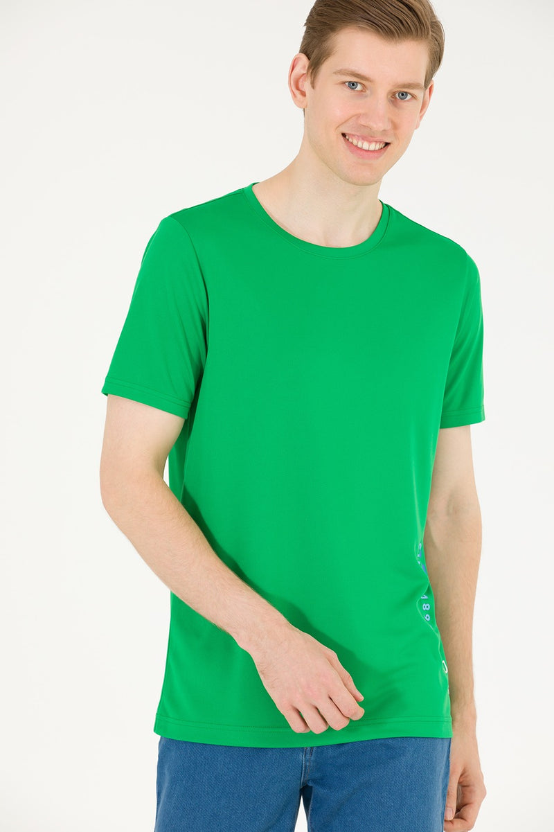 Mens T Shirt Apple Green