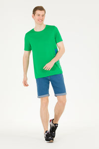 Mens T Shirt Apple Green
