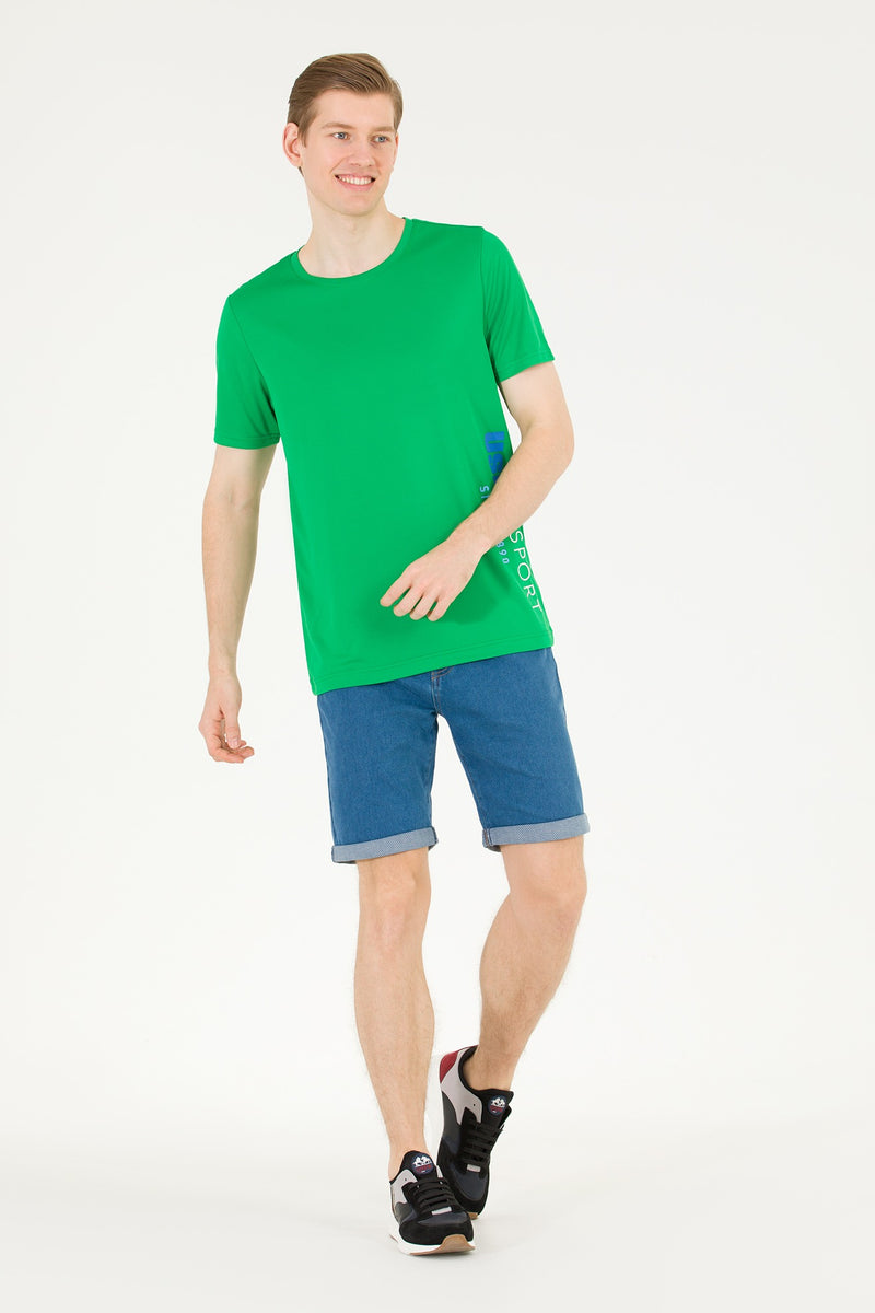Mens T Shirt Apple Green