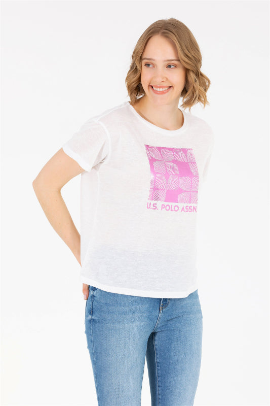 LADIES T-SHIRT-ECRU