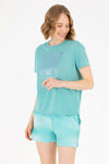 LADIES T-SHIRT-GREEN