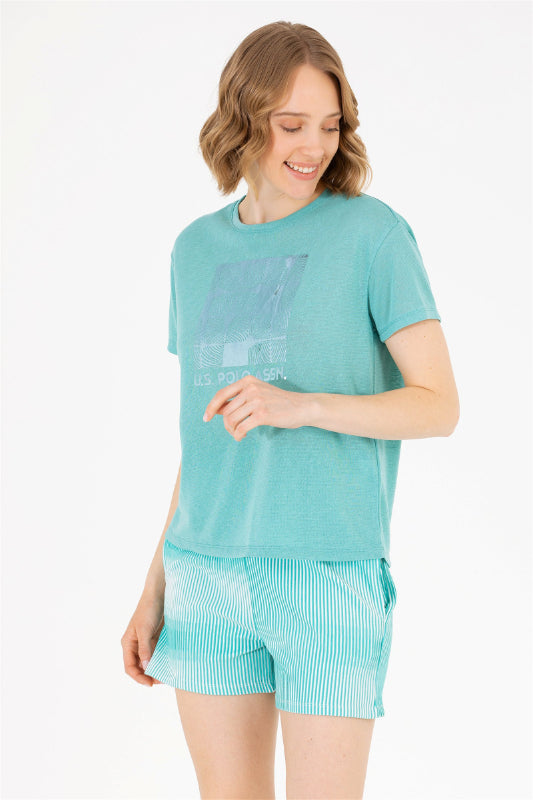 LADIES T-SHIRT-GREEN
