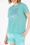 LADIES T-SHIRT-GREEN
