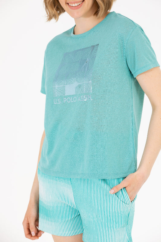 LADIES T-SHIRT-GREEN