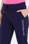 LADIES SWEATPANTS-NAVY BLUE