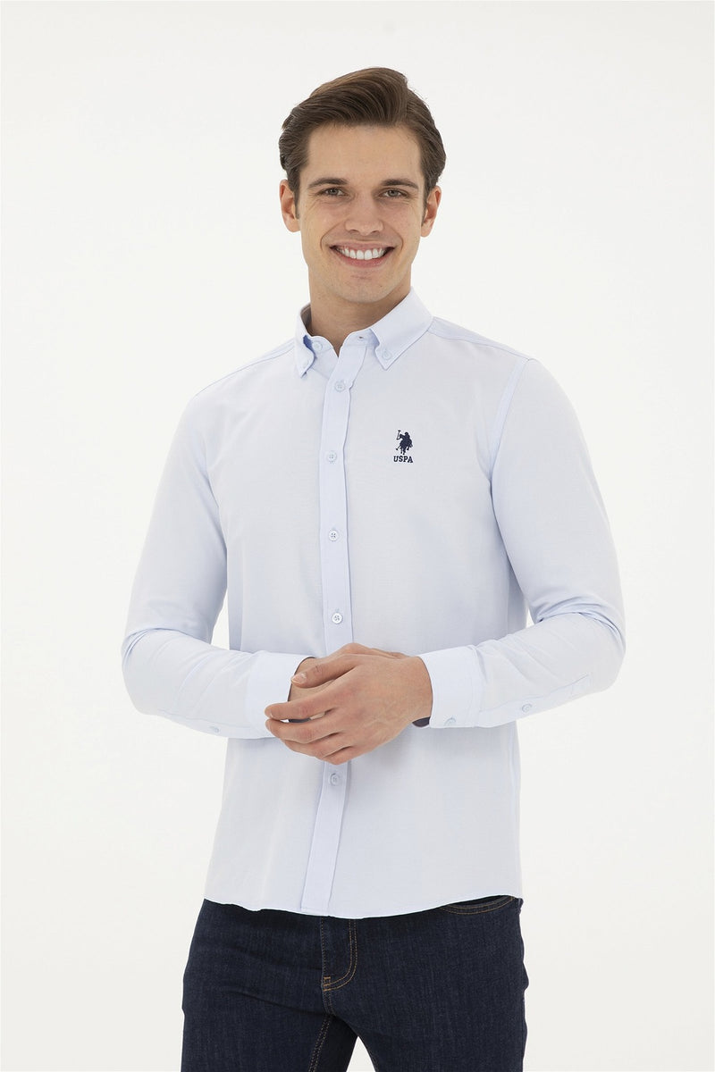 Mens Basic Shirt Light Blue