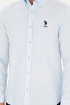 Mans Basic Shirt Light Blue