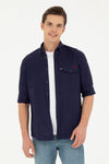 Mans Shirt Navy Blue