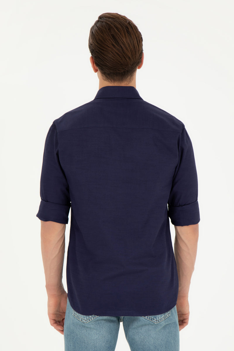 Mans Shirt Navy Blue