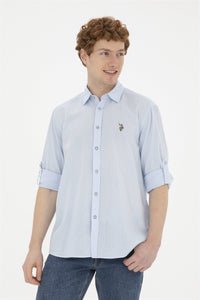 Mans Basic Shirt Light Blue