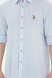 Mans Basic Shirt Light Blue