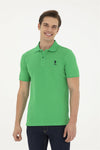 Mans Basic Polo Shirt Apple Green