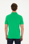 Mans Basic Polo Shirt Apple Green