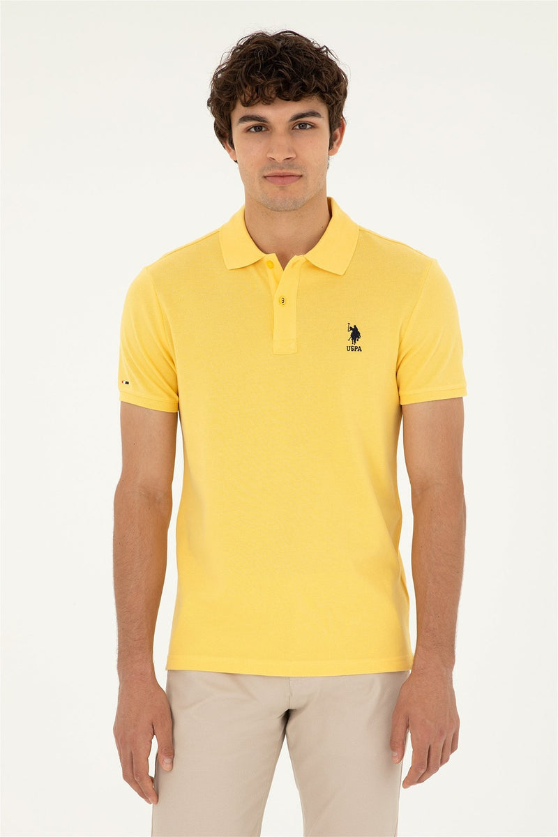 Mens Basic Polo Shirt Yellow