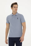 Mans Basic Polo Shirt Indigo
