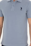 Mans Basic Polo Shirt Indigo