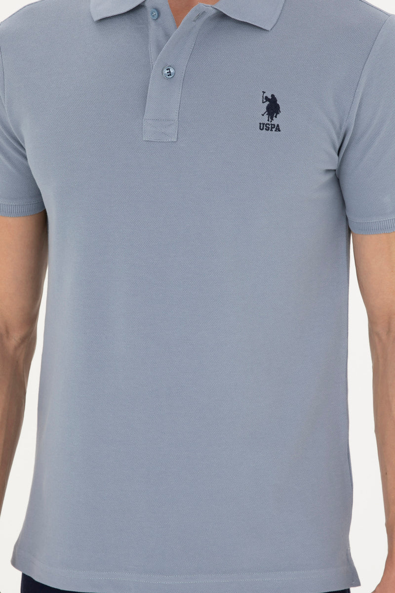 Mans Basic Polo Shirt Indigo