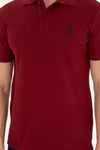 Mans Basic Polo Shirt Bordo