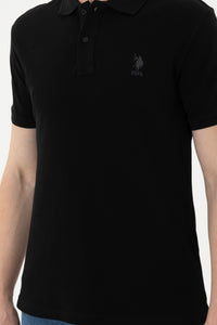 Mans Basic Polo Shirt Black