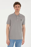Mens Basic Polo Shirt Dark Grey