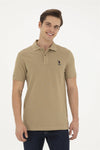 Mans Basic Polo Shirt Khaki