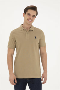 Mans Basic Polo Shirt Khaki