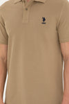Mans Basic Polo Shirt Khaki