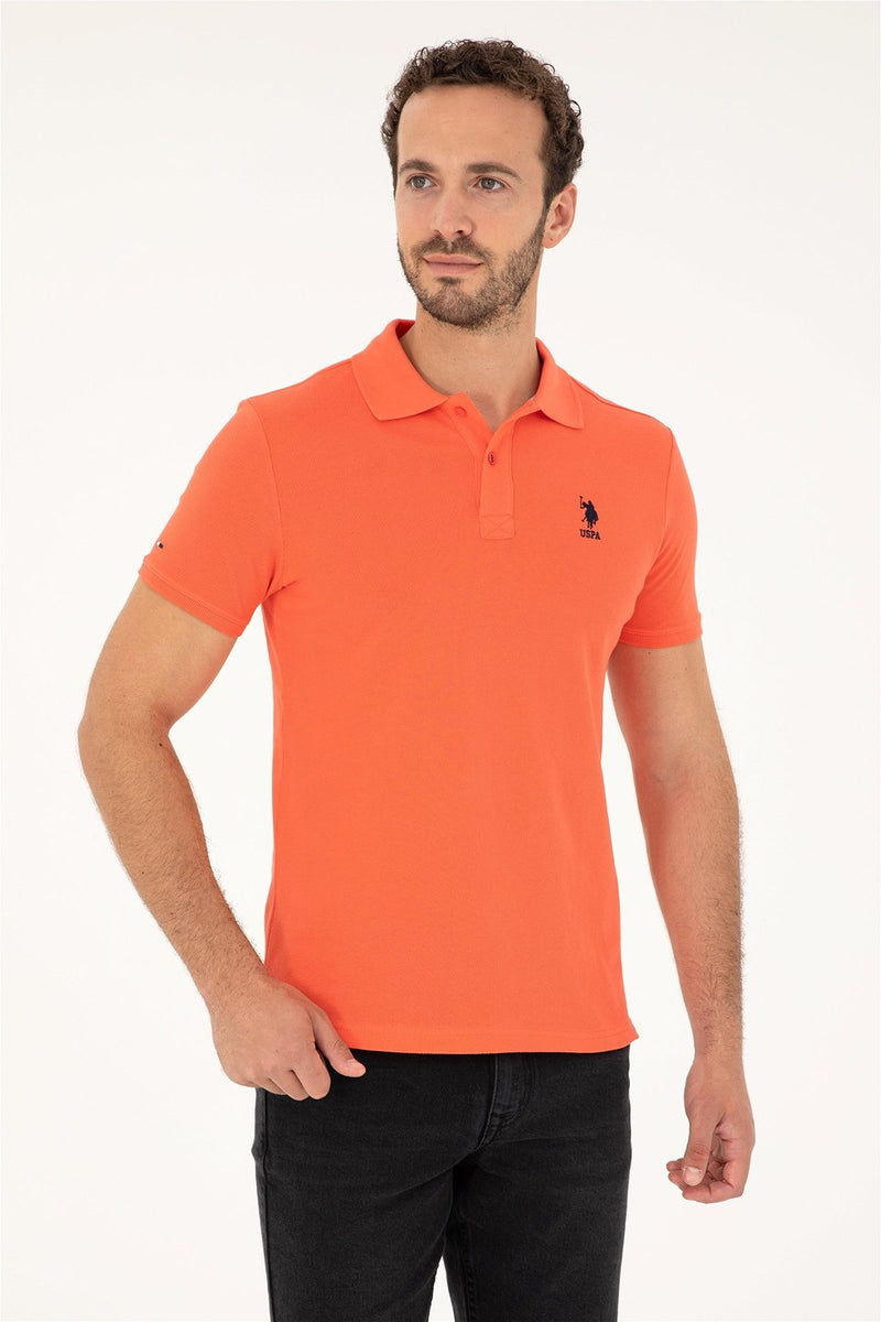 Mens Basic Polo Shirt Vermilion