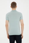 Mans Polo Shirt Water Green