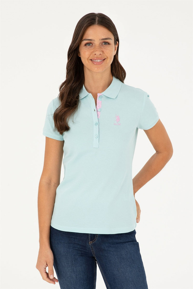 Womens Ladies Basic Polo Shirt Nile