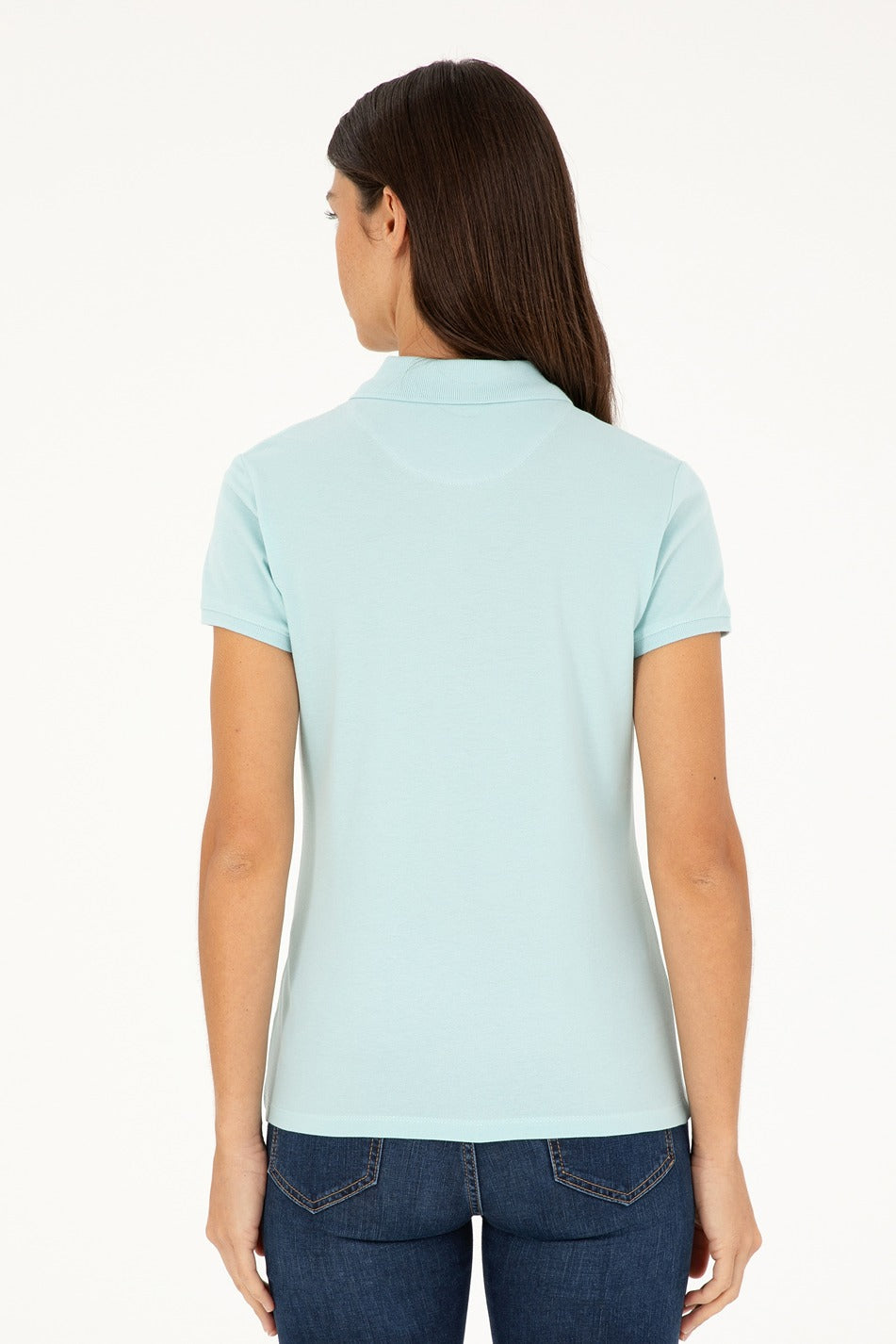 Womens Ladies Basic Polo Shirt Nile