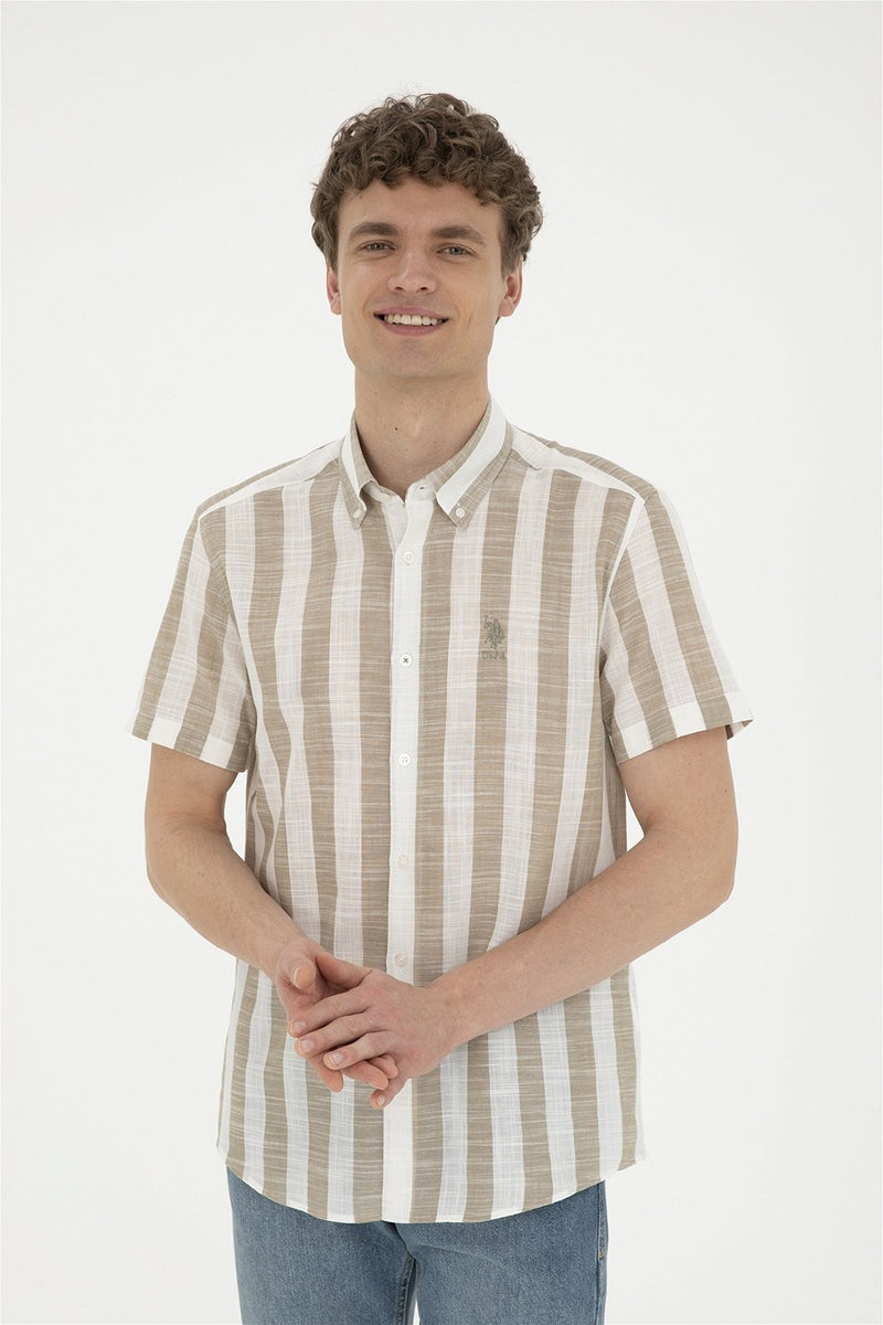 Mens Shirt Khaki