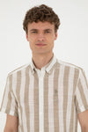 Mens Shirt Khaki