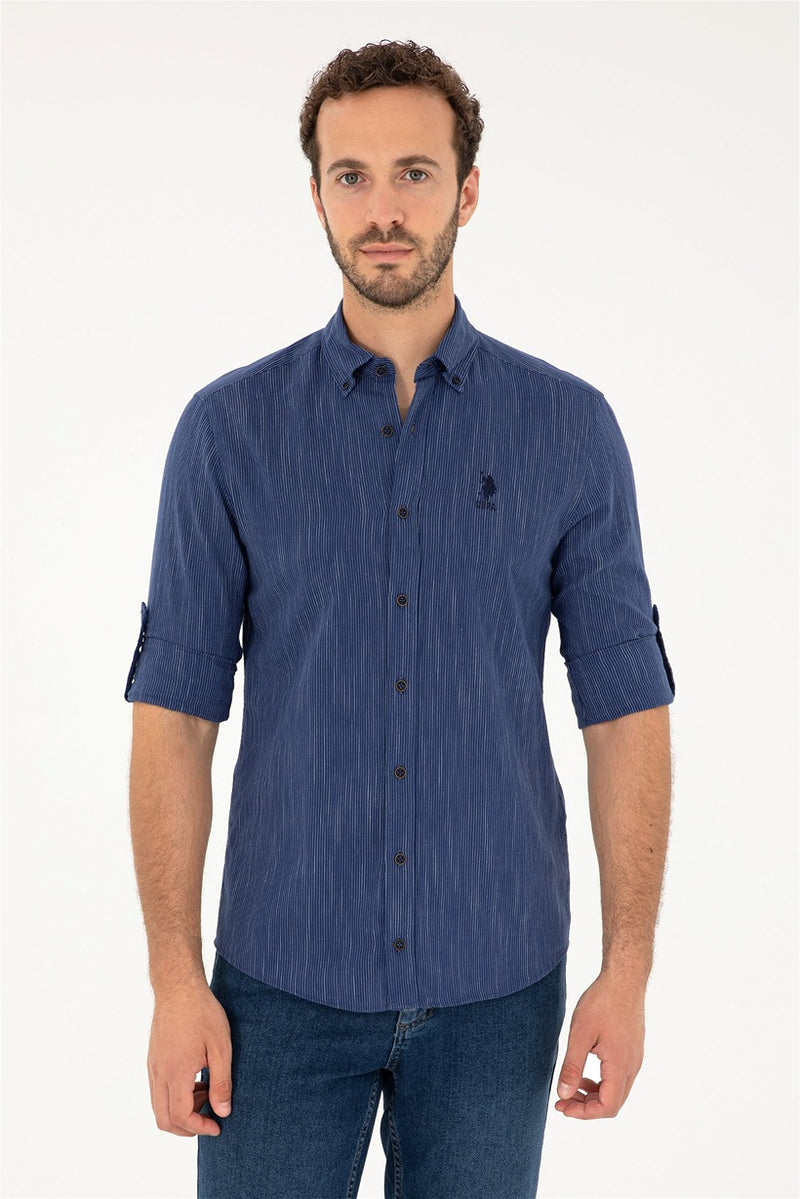 Mens Shirt Navy Blue