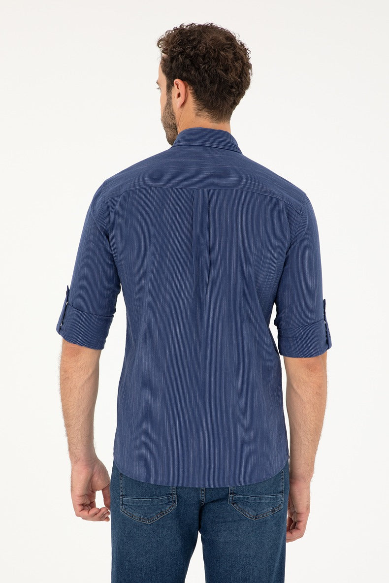 Mens Shirt Navy Blue