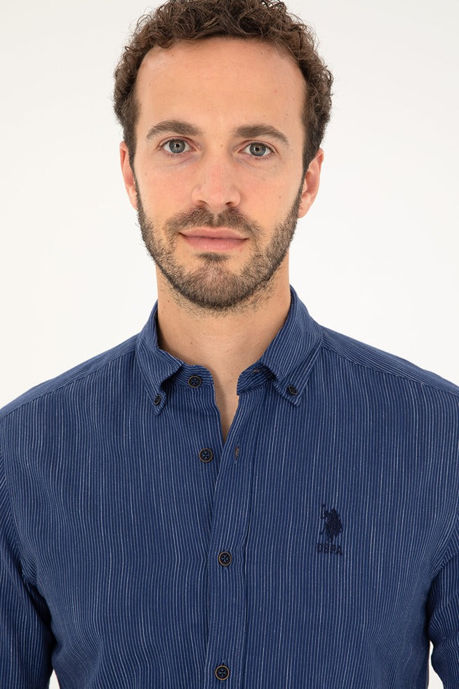 Mens Shirt Navy Blue