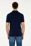 Mans Basic Polo Shirt Navy Blue