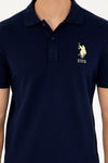 Mans Basic Polo Shirt Navy Blue
