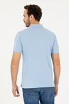 Mans Polo Shirt Light Blue