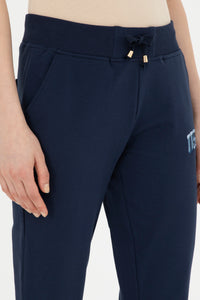 Womans Ladies Sweatpants Navy Blue