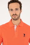 Mens Basic Polo Shirt Vermilion