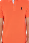 Mens Basic Polo Shirt Vermilion