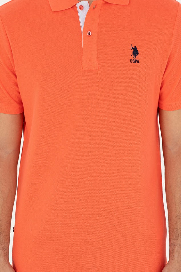 Mens Basic Polo Shirt Vermilion
