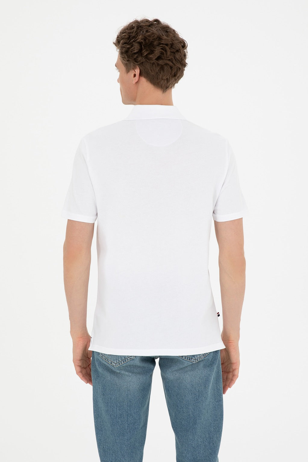 Mens Basic Polo Shirt White