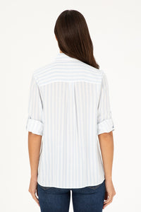 Womens Ladies Shirt Light Blue