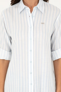 Womens Ladies Shirt Light Blue