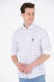 U.S. Polo Assn. Dotted Shirt for Men in White